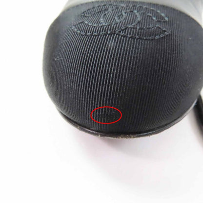 CHANEL G40154 Matelasse Heels Coco Mark Stitching Leather Pumps Black 36 With