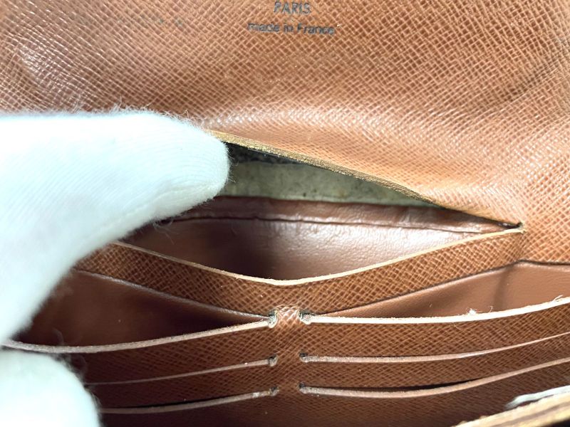 Louis Vuitton Monogram Portefeuille Accordion Long Chain Wallet M58008 Brown