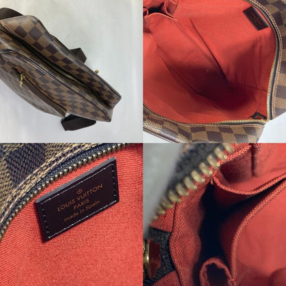 Louis Vuitton Shoulder Bag Olaf MM N41441 Damier Canvas Ebène Brown