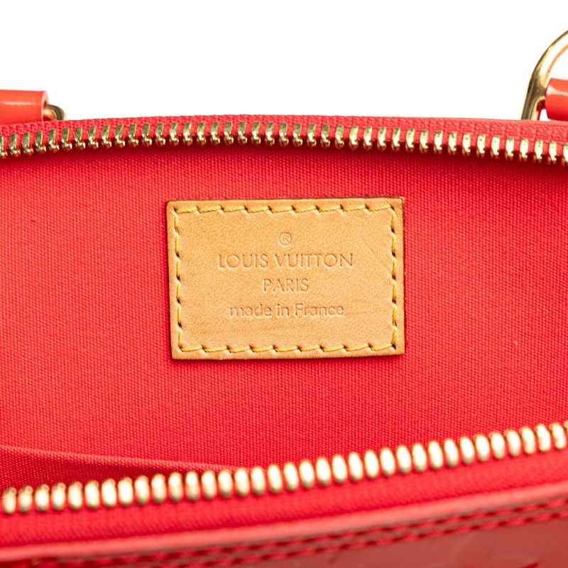 Louis Vuitton Monogram Vernis Alma BB Handbag Shoulder Bag 2WAY M91698 Rouge