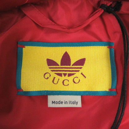 Gucci Adidas 22AW 691429 Half Zip Trefoil Logo Allover Hooded Anorak Hoodie