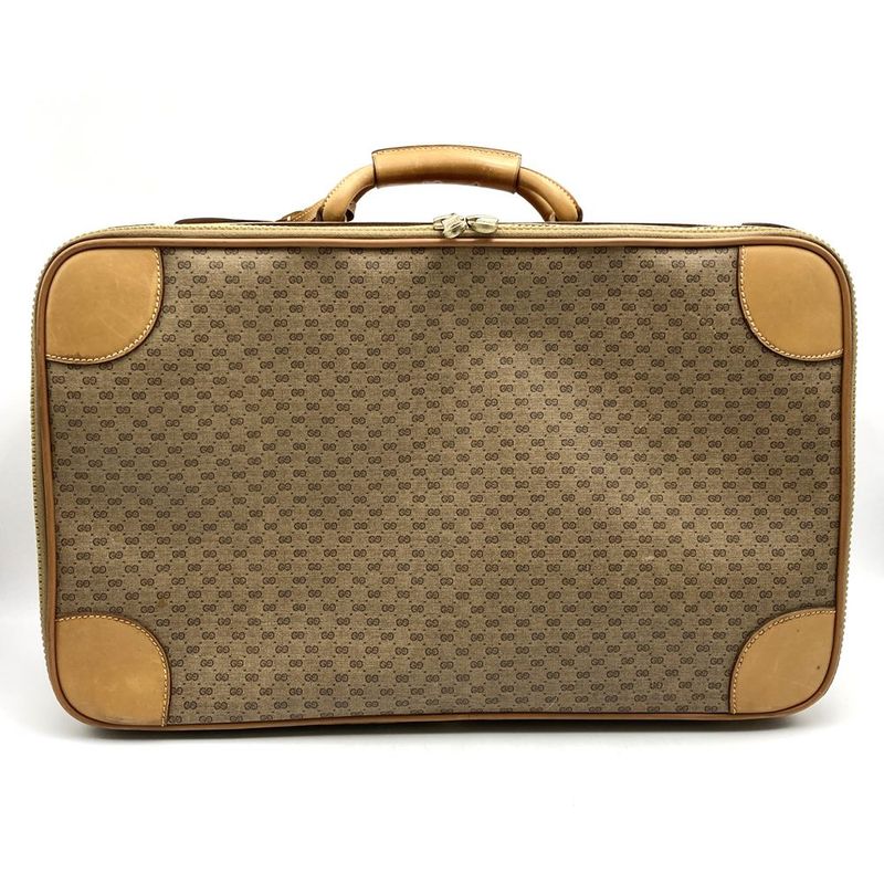 Gucci Old Gucci 011 067 0504 Micro GG Sherry Line Travel Bag Trunk Case