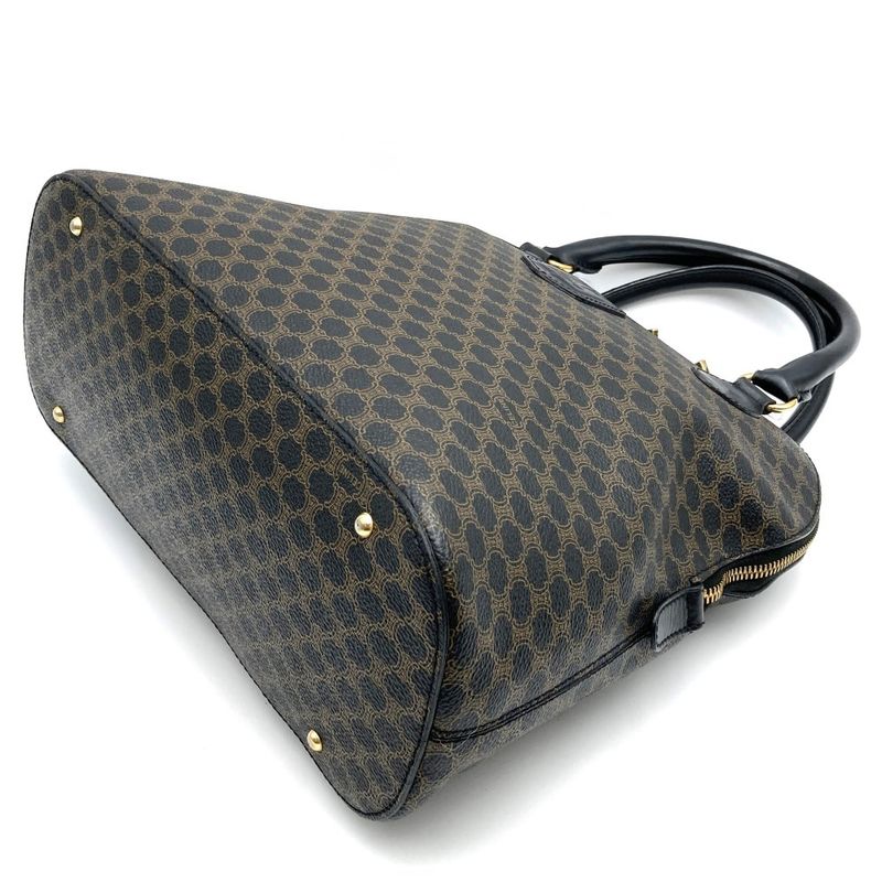 Celine Dm98/1 Handbag PVC Macadam Brown Black Ladies Men Fashion Vintage Gift