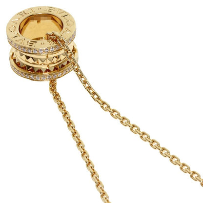 Bvlgari B-zero1 Bee Zero One Lock Diamond Necklace 18K Yellow Gold Ladies