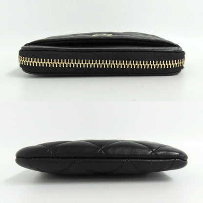 Chanel Classic Zip Coin Purse Ap2061 Black Lambskin Gdhardware
