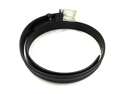 Gucci 709979 Memorable Buckle Leather Flower Pattern Buckle Belt Size 90 36