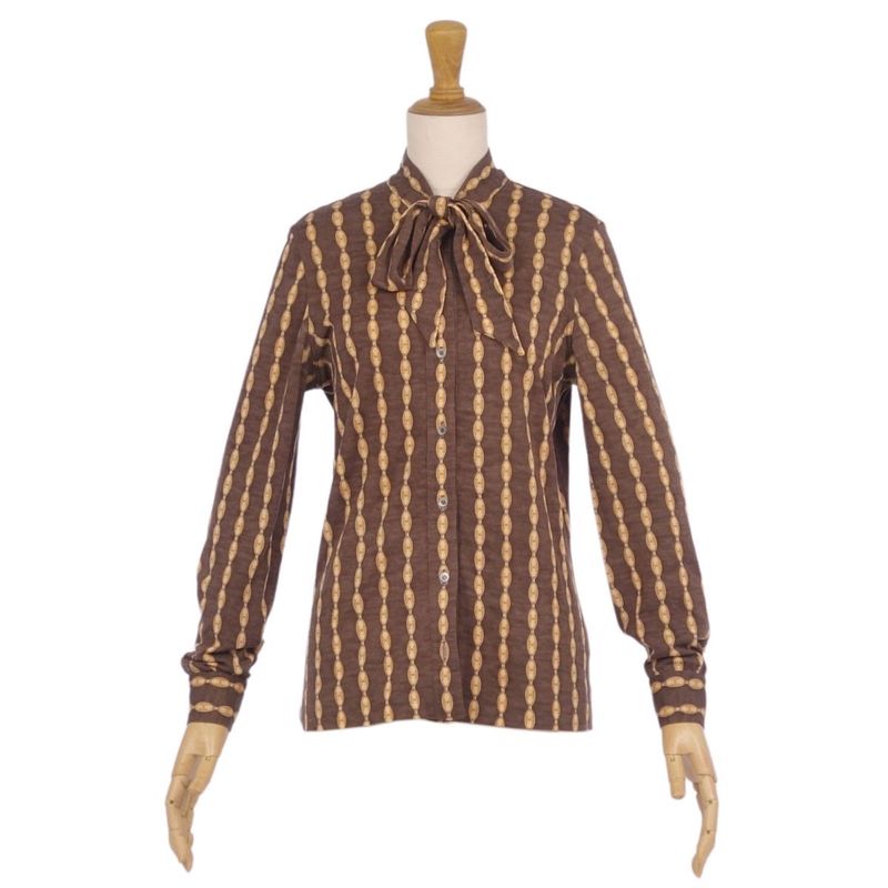 Celine Shirt Blouse Long Sleeves Long Sleeves Wool Italy