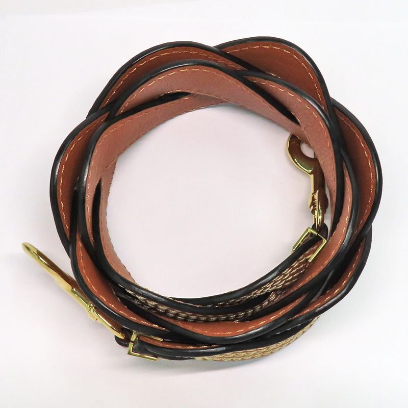 Loewe Shoulder - Wavy - Stitch Brown Gdhardware Bag Strap Single Item