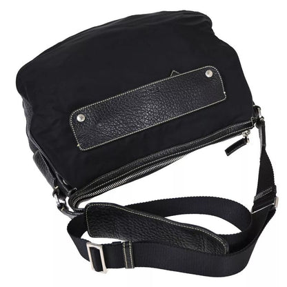 Prada Shoulder Bag Diagonal Bag Black Leather 35bs145