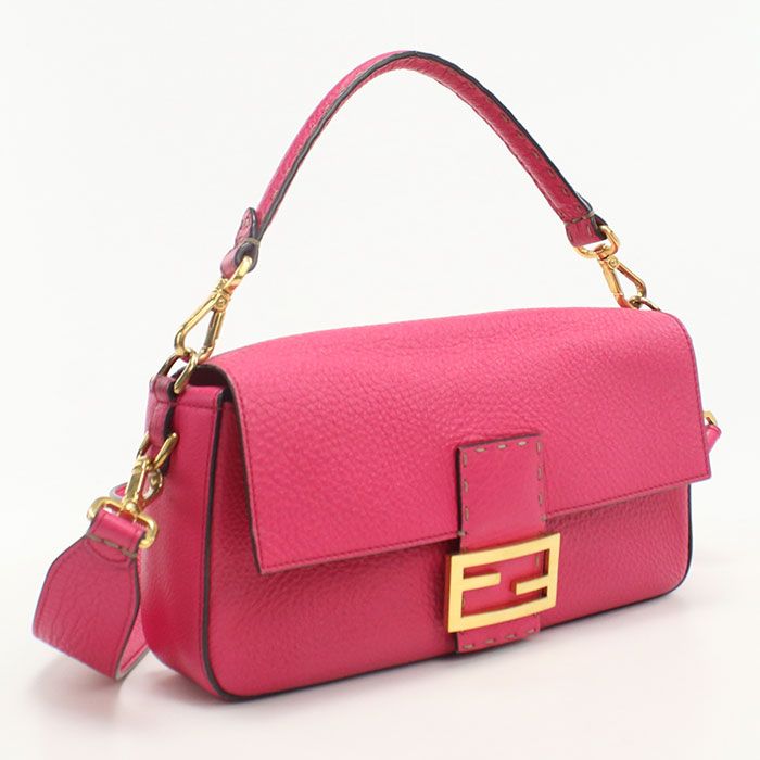 Fendi Baguette 8br600 Handbag Leather Women
