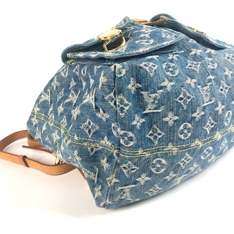 Louis Vuitton Backpack Sac Ad GM M95056 Monogram Denim Blue
