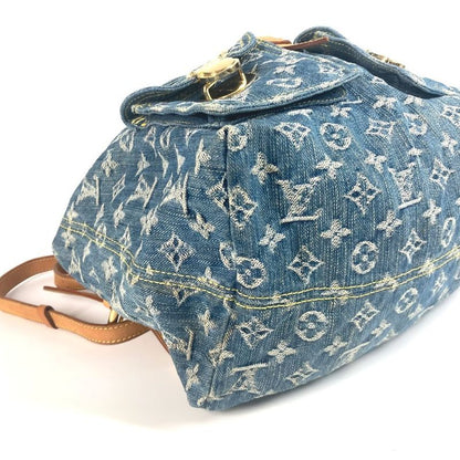Louis Vuitton Backpack Sac Ad GM M95056 Monogram Denim Blue