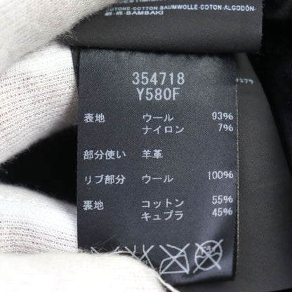 Saint Laurent Paris 14AW 354728 Wool Eddy Period Leather Switching Stajan Teddy