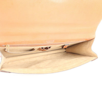 Loewe Anagram Leather Business Bag Document Bag Briefcase Tote Commuter Brown