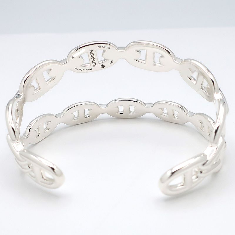 Hermes Chaine D'ancre Double Bracelet ST Silver - Ag925 Accessories -