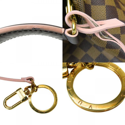 Louis Vuitton Shoulder Bag Caissa Hobo N41556 Damier Brown Rose Ballerine Pink