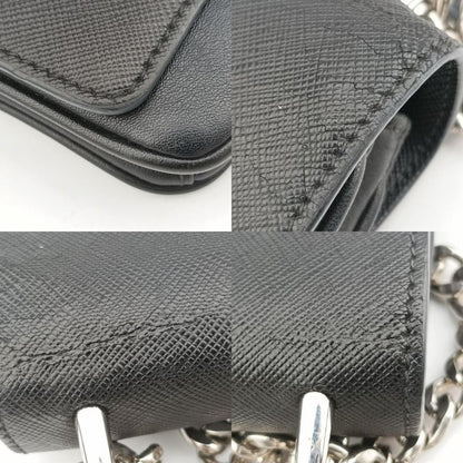 Prada Patina City Chain Black Saffiano Leather 1bd009204