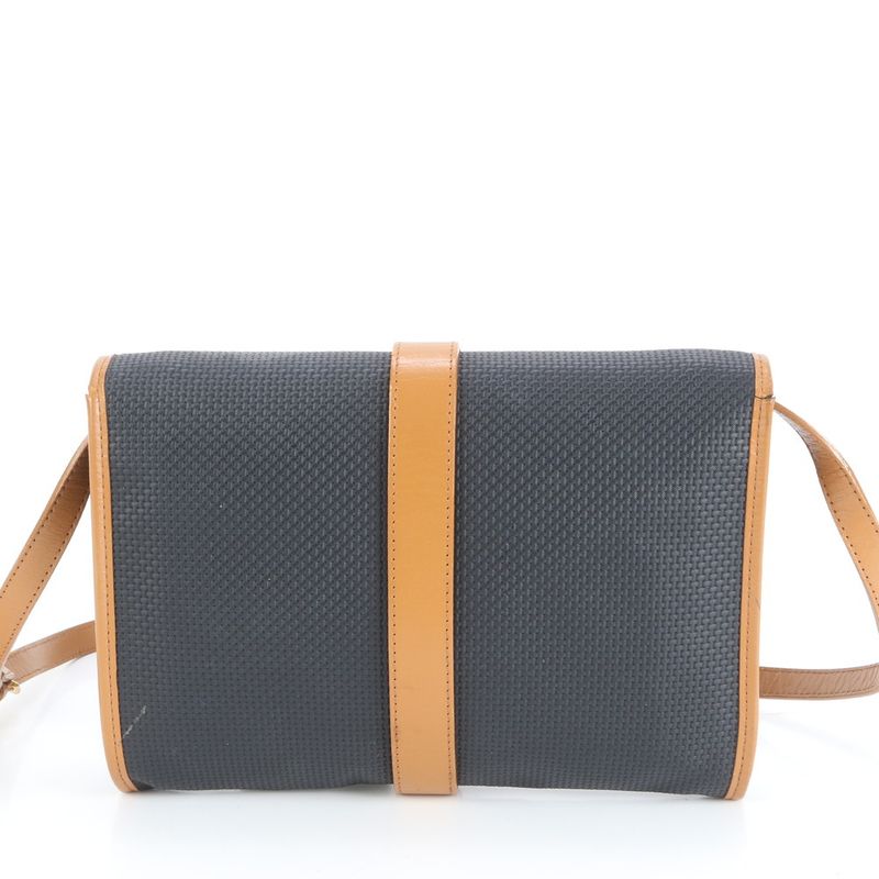 Vintage YSL Yves Saint Laurent Triangle Plate Leather Shoulder Bag Crossbody