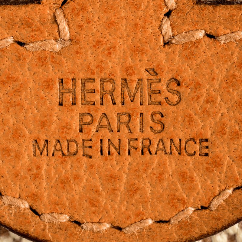Hermes Sac Colorado PM Shoulder Bag □I Engraved Beige Silver Hardware Toile Ash