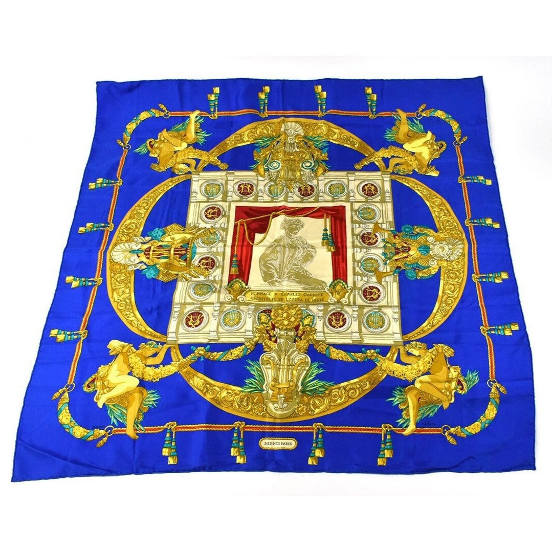 HERMES Silk Scarf 90 Hommage A Charles Garnier Architecte De L'Opera De Paris