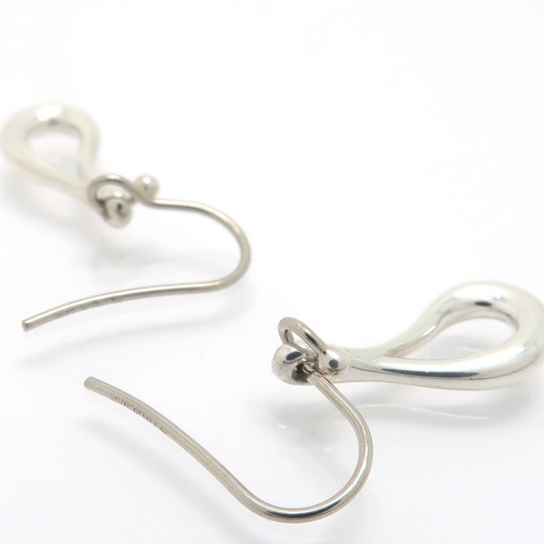 Tiffany & Co Open Tea Dos Lop Earrings 925 Silver Peretti Box Tiffany & Co T&co