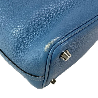 Hermes Handbag Picotin Lock PM Blue Jean Silver Hardware