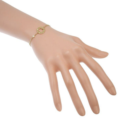 Cartier Love Circle 2P Diamond Bracelet 18K Yellow Gold 750 Yellow Gold With