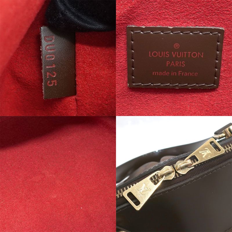 Louis Vuitton Salvi Damier N41399 Brown Gold Hardware Handbag Shoulder