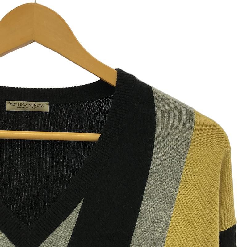 Bottega Veneta | 2015 AW | Thomas Meyer Period Wool Geometric Pattern V-neck