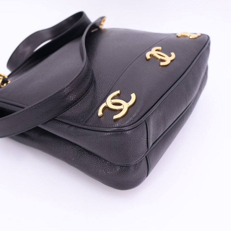 Chanel Triple Coco Mark Chain Tote Bag Women