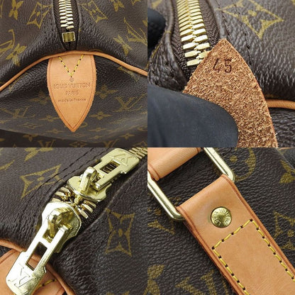 Louis Vuitton Boston Bag Keepall 45 M41428 Monogram Gold Hardware Men Travel