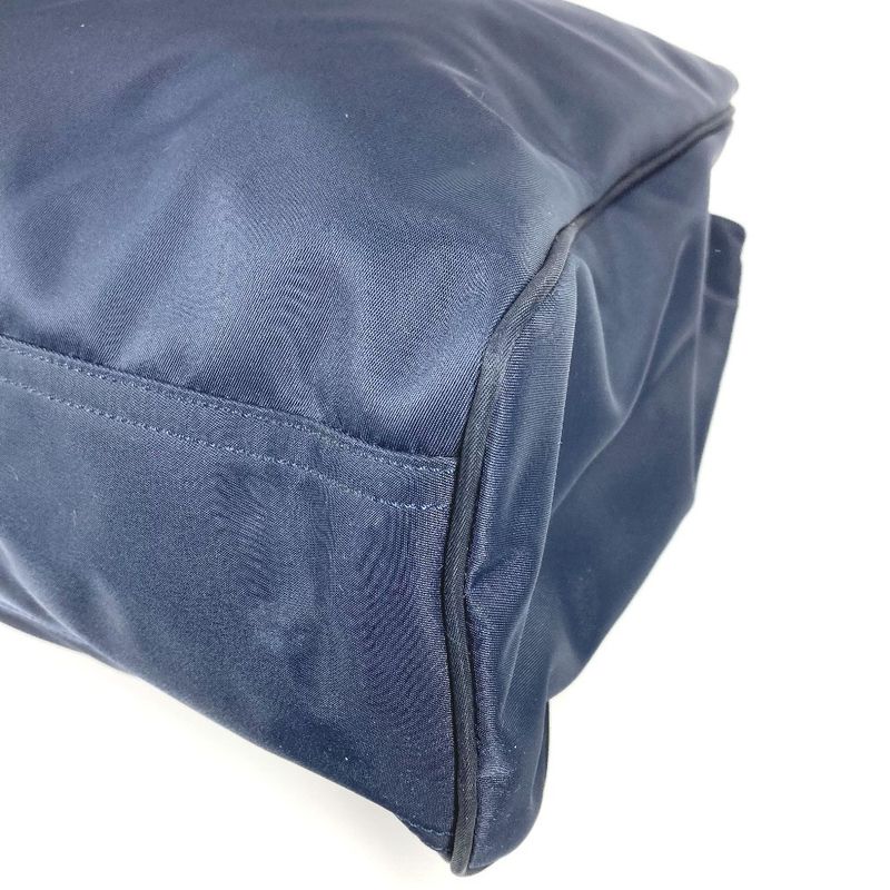 Fendi Shoulder Bag FF Logo Extra Large Nylon Navy