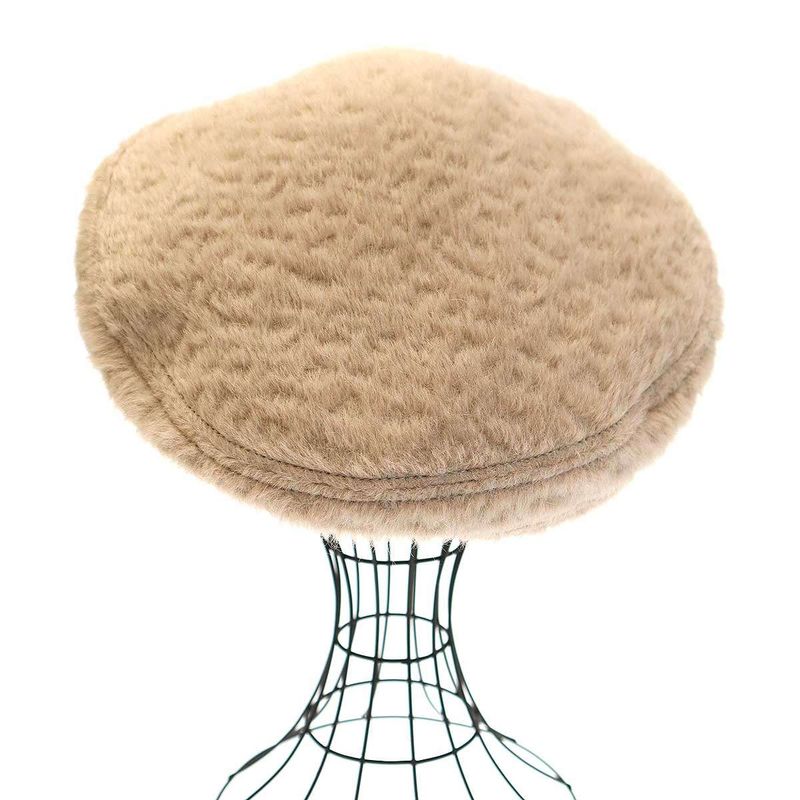 Hermes Saint Honore Alpaca Wool Beret Beige 58