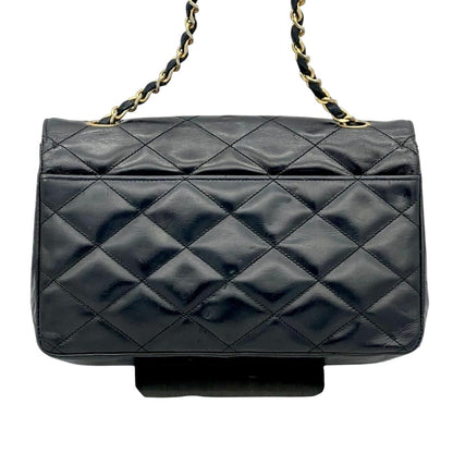 CHANEL Vintage Matelasse Lambskin Leather Quilted Shoulder Bag Chain