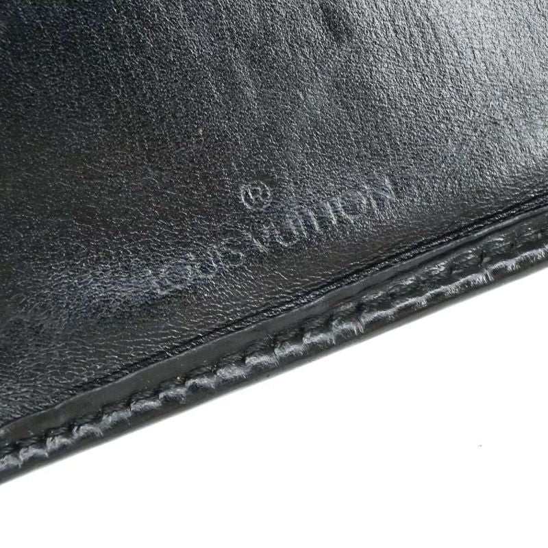 Louis Vuitton Bifold Wallet Epi Black Leather M63542 07bs052