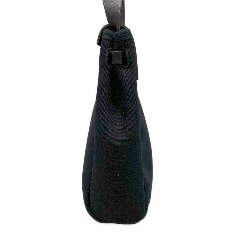 Hermes Shoulder Bag Herbag TPM Black Silver Hardware