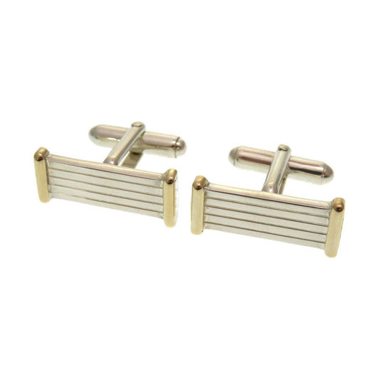 Tiffany & Co Cufflinks Silver 925 18K Yellow Gold 750 Accessories 0185 Tiffany