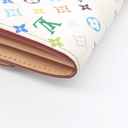 Louis Vuitton Sarah Bron Multicolor Beige Long Wallet Foldable Wallet Box/storag