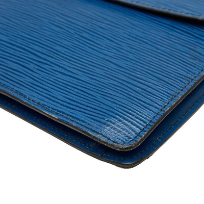 Louis Vuitton Epi Montaigne 27 Second Bag Clutch Bag M52655 Toledo Blue Leather