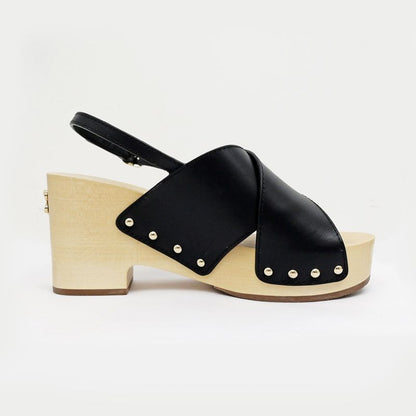 Chanel Wedge Sole Sandals Black Gdhardware G45389 Size 38C Shoes Women's
