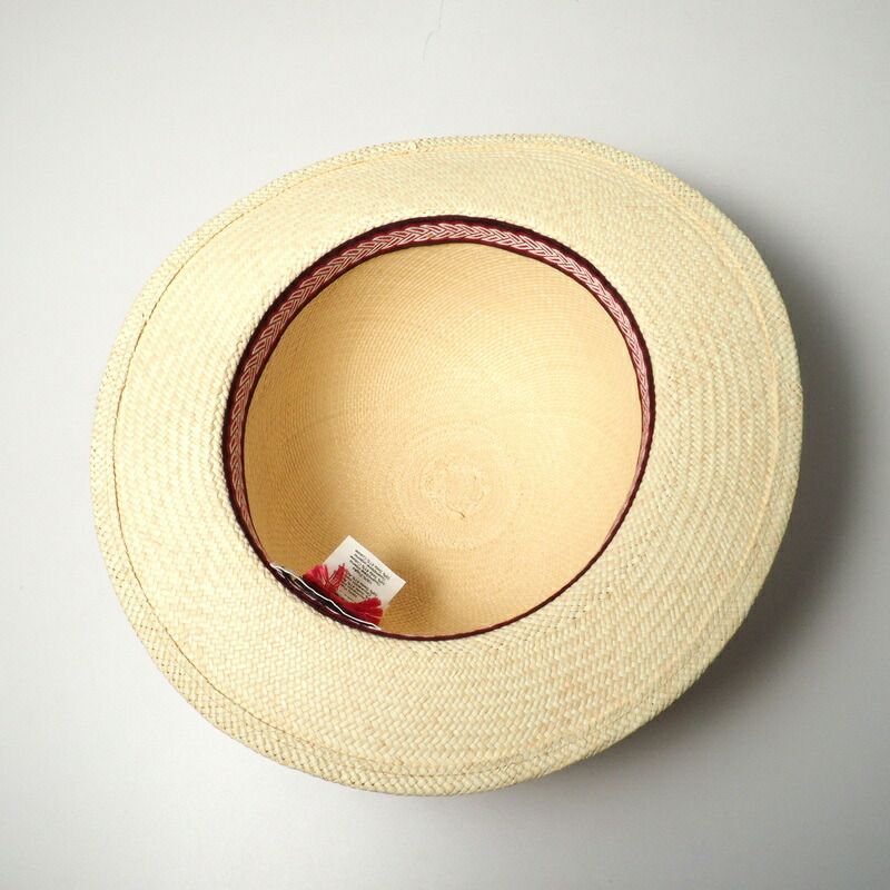 2022Hermes Greta Hat Size 58 Straw Hat <stirrup Illusion> Woven Band Serie