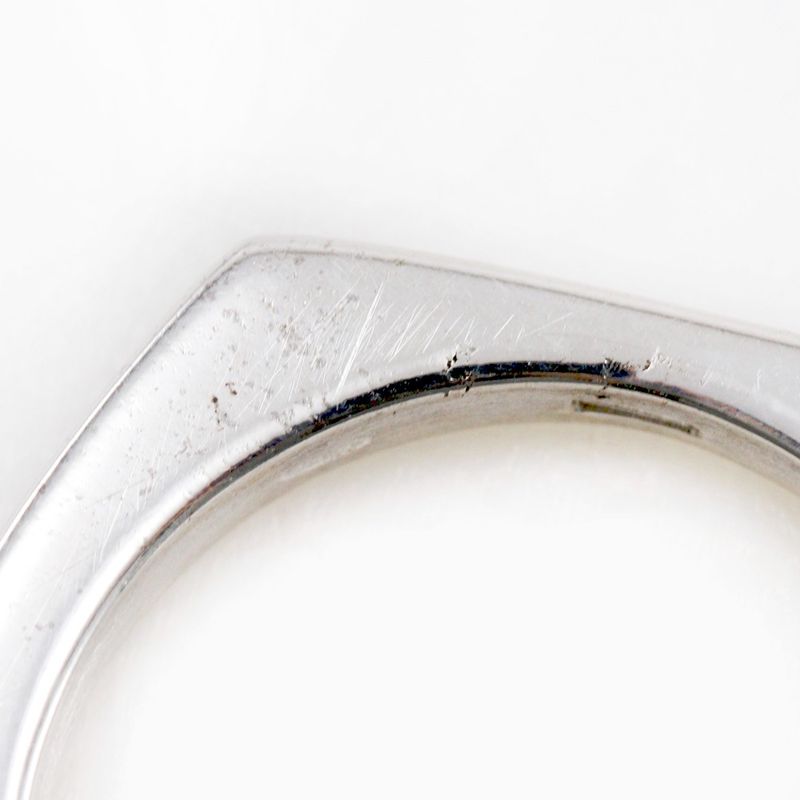 Gucci Nut Hexagon Silver 925 Size 10 Ladies 4.3g Ring