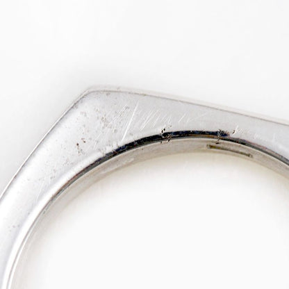 Gucci Nut Hexagon Silver 925 Size 10 Ladies 4.3g Ring