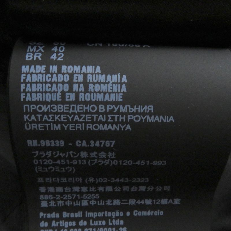 Prada 2024 Sgn955 Triangle Logo Re-nylon Puffer Jacket Down Jacket Black 50