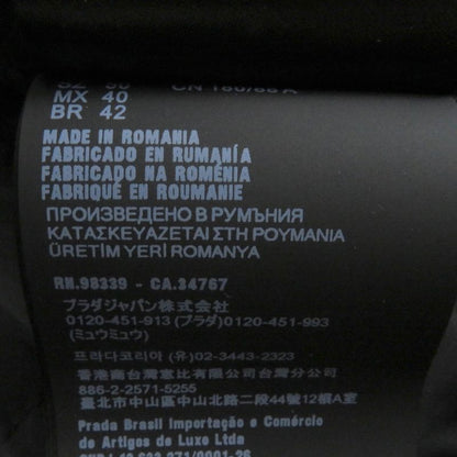 Prada 2024 Sgn955 Triangle Logo Re-nylon Puffer Jacket Down Jacket Black 50