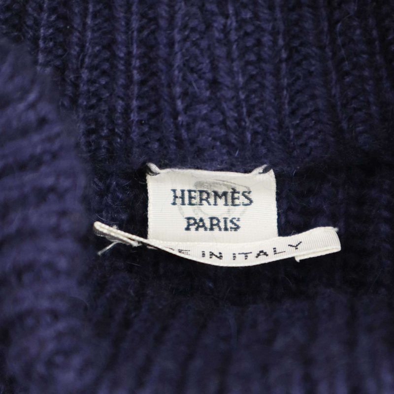 Hermes 21aw Pull Ml Esprit Cape Mohair Blend Cashmere Cape Knit Sweater