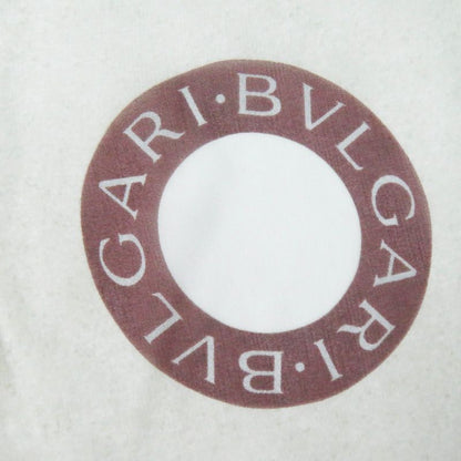 bvlgari 100% Silk Scarf Light Beige Brown Red Women