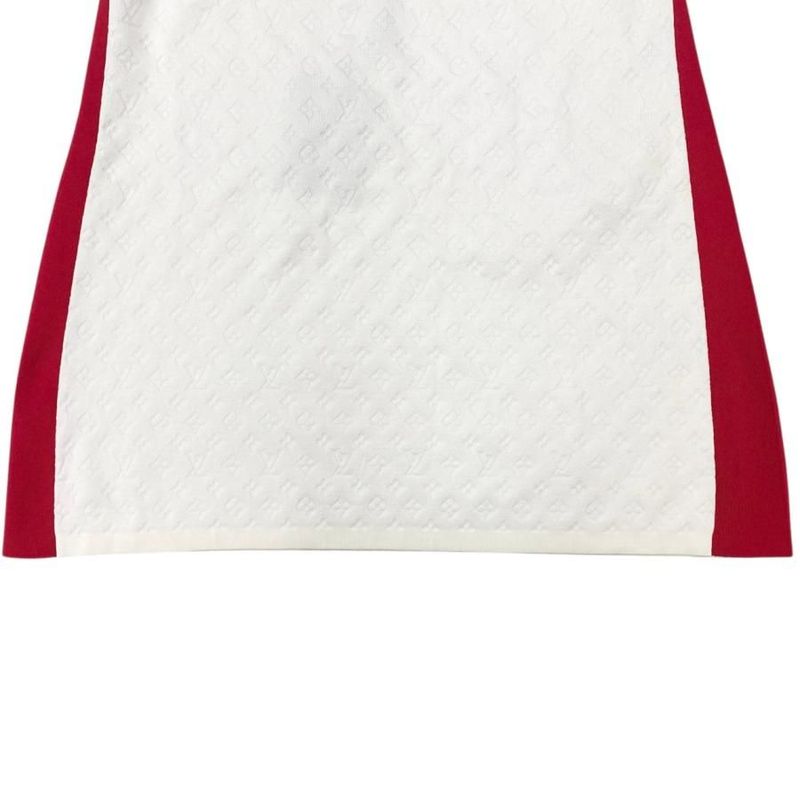 Louis Vuitton Tank Top Monogram Chain Rw221b Oj6 Fmkw73 XL Size White Red Louis