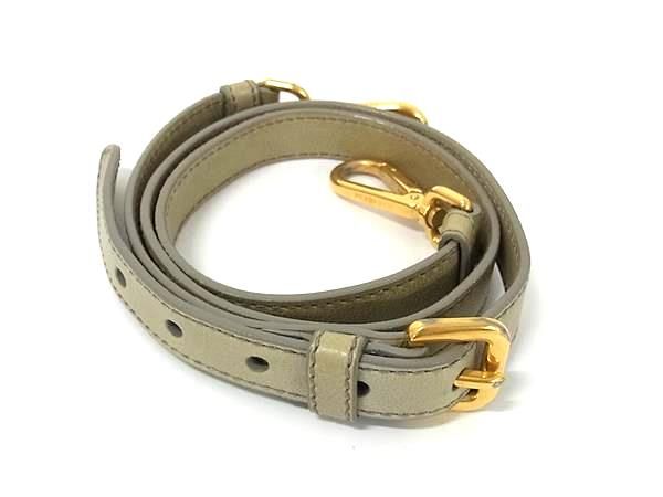 Prada Leather Shoulder Strap For Bag Shoulder Crossbody Women's Gray Fp3782