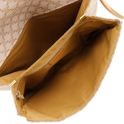 Celine Old Celine Macadam 2WAY Clutch PVC X Leather Beige Ladies Shoulder Bag